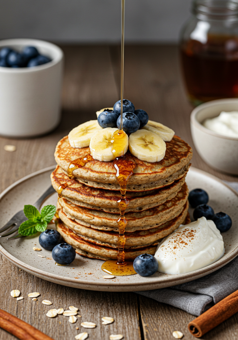 Pancakes aux flocons d’avoine