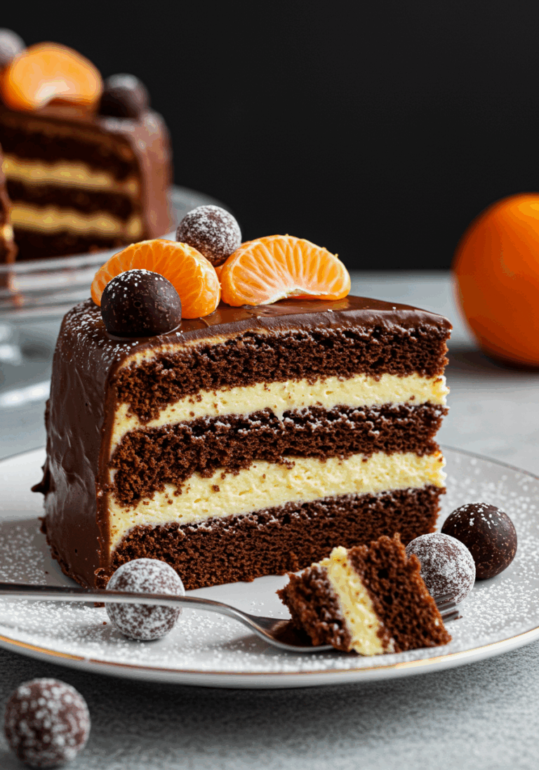 Cake à l’Orange et Chocolat Noir