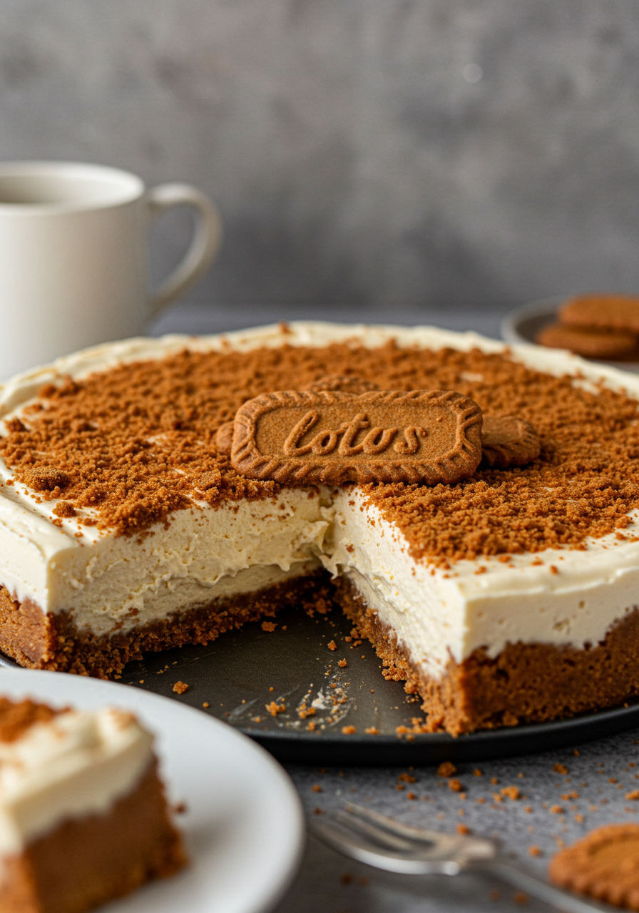 Cheesecake spéculoos sans cuisson
