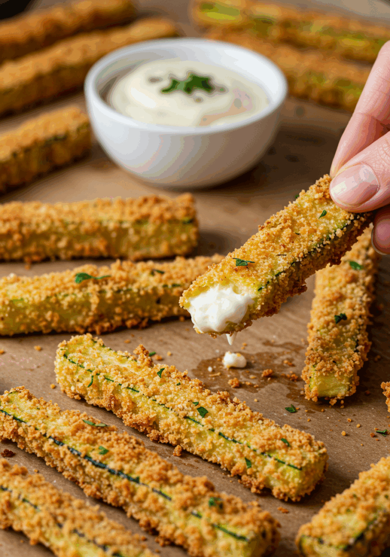 Frites courgette croustillantes
