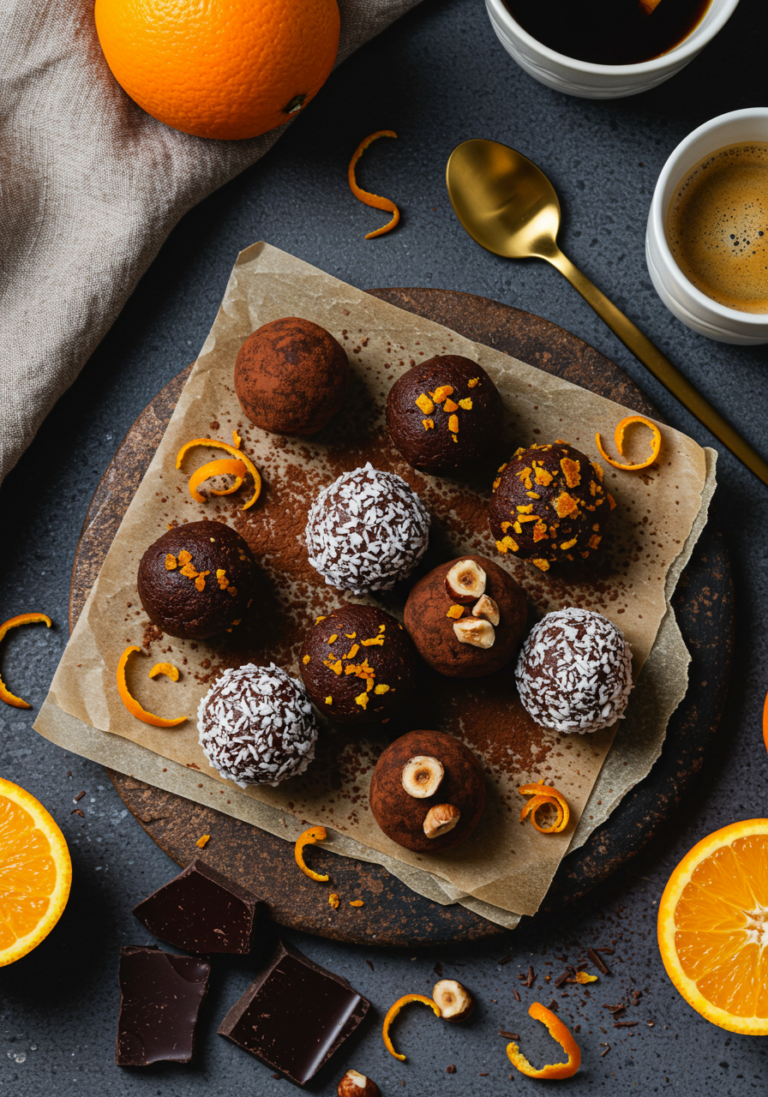 Truffes au Chocolat et à l'Orange