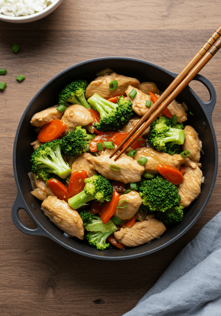 Sauté de poulet et brocoli classique
