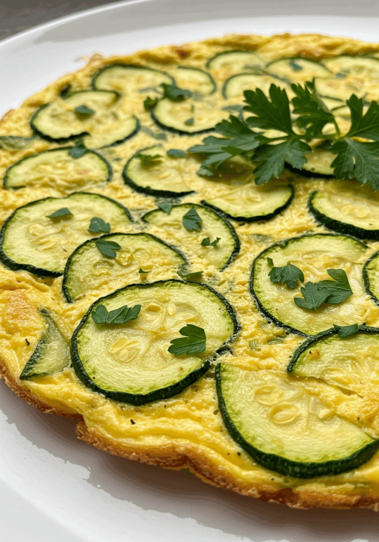 Omelette courgettes savoureuse