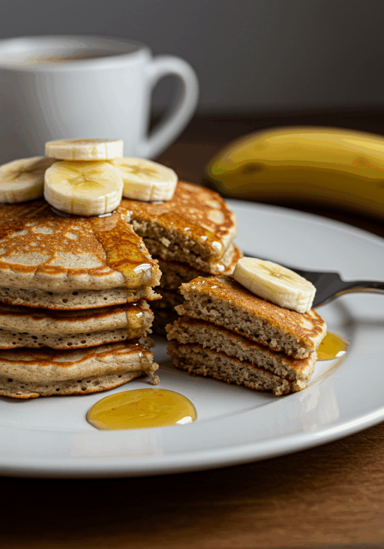 Pancakes à la banane sans oeuf (vegan)
