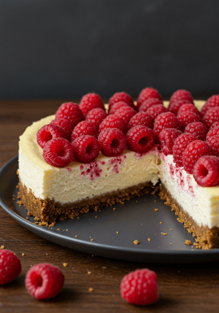 Cheesecake framboise sans cuisson