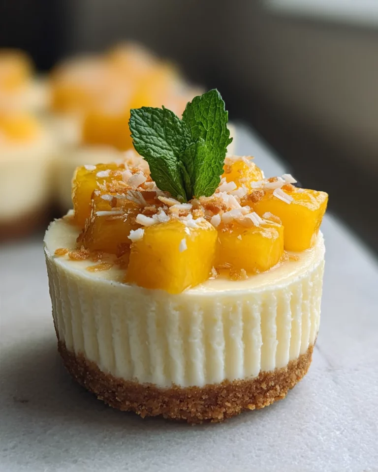 Mini Cheesecakes mangue et coco
