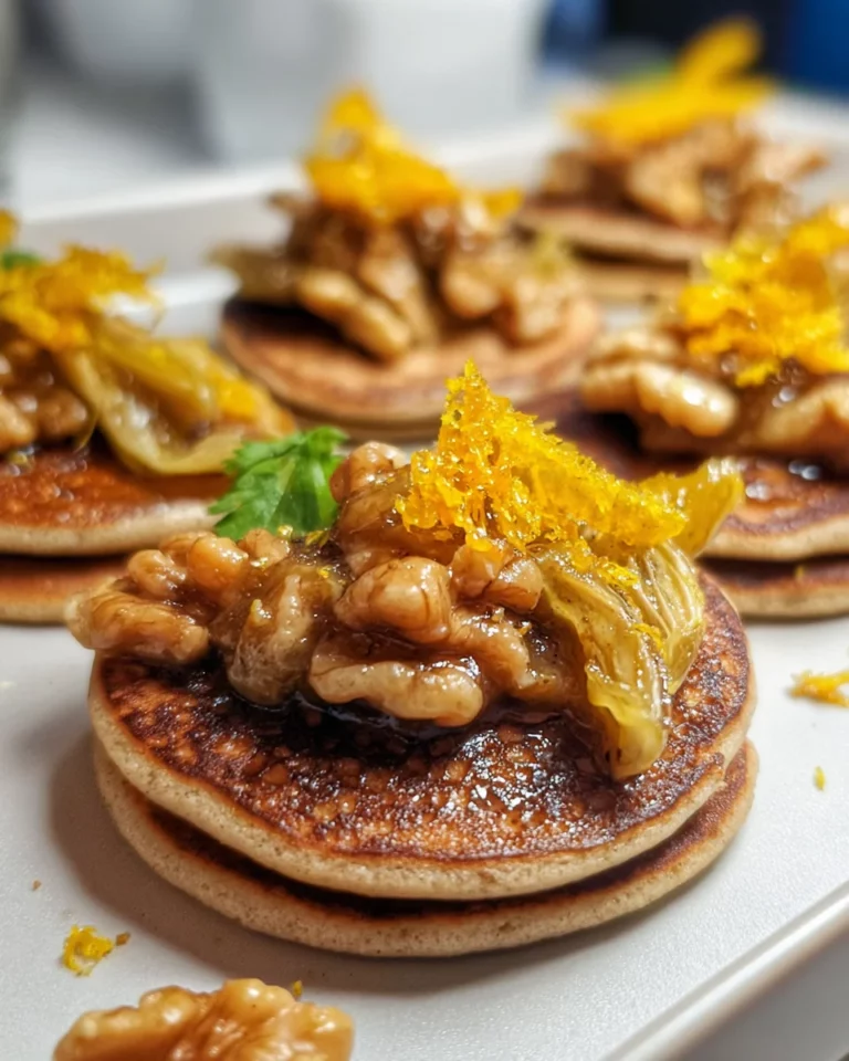 Blinis châtaigne endive