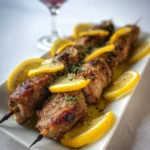Brochettes d'agneau au citron