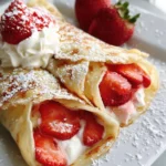 Crêpes fraises Chantilly