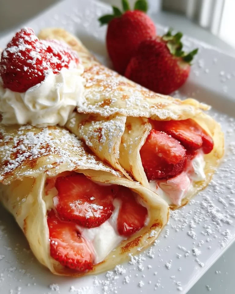 Crêpes fraises Chantilly