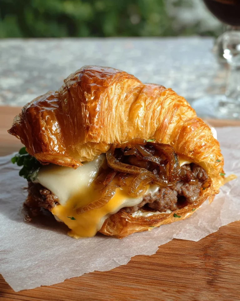Croissant burger