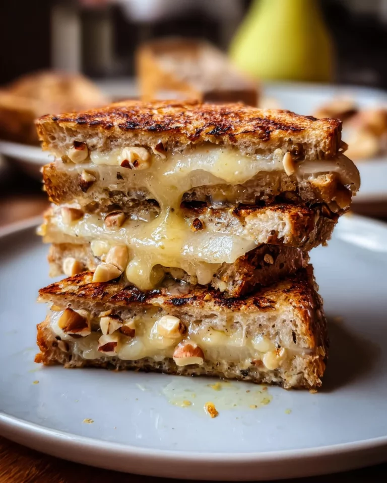 Croque-monsieur à la poire et saint nectaire