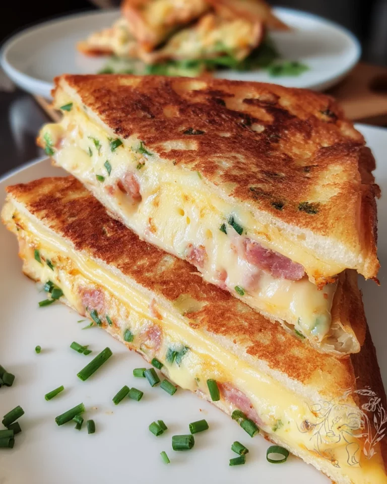 Croque omelette au fromage