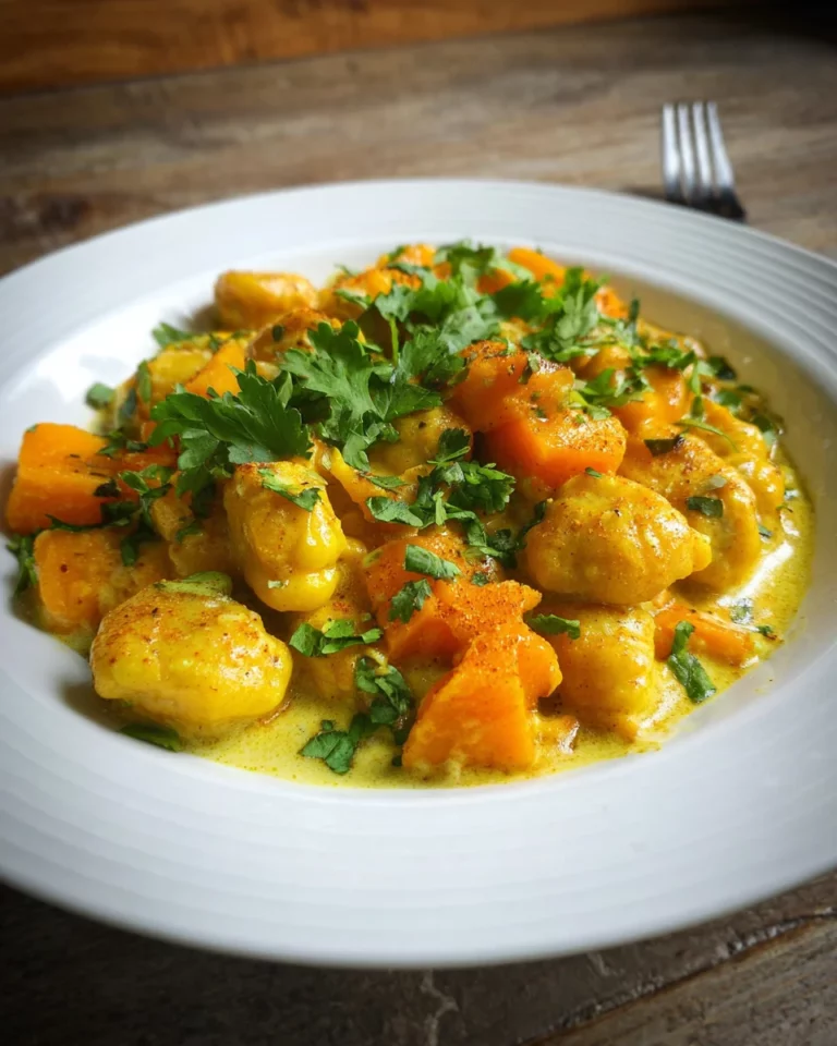 Curry de légumes aux gnocchis