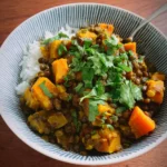 Curry de lentilles à la courge