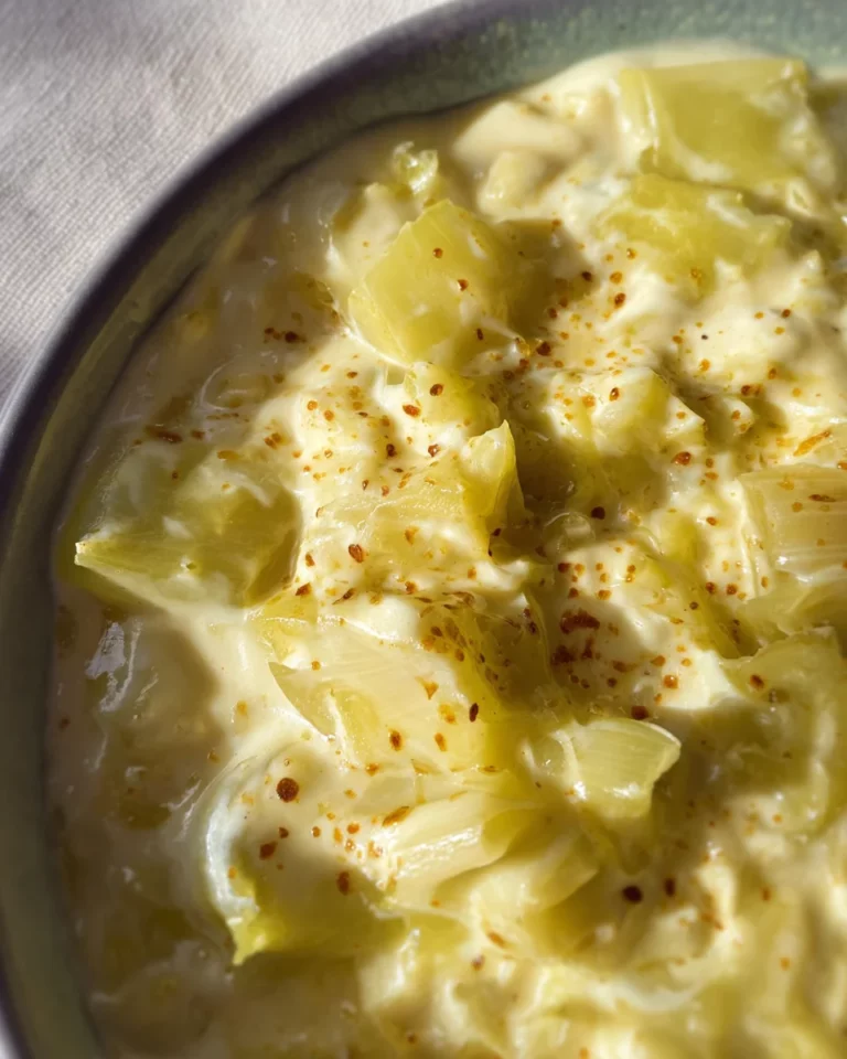 Fondue de poireaux au fromage