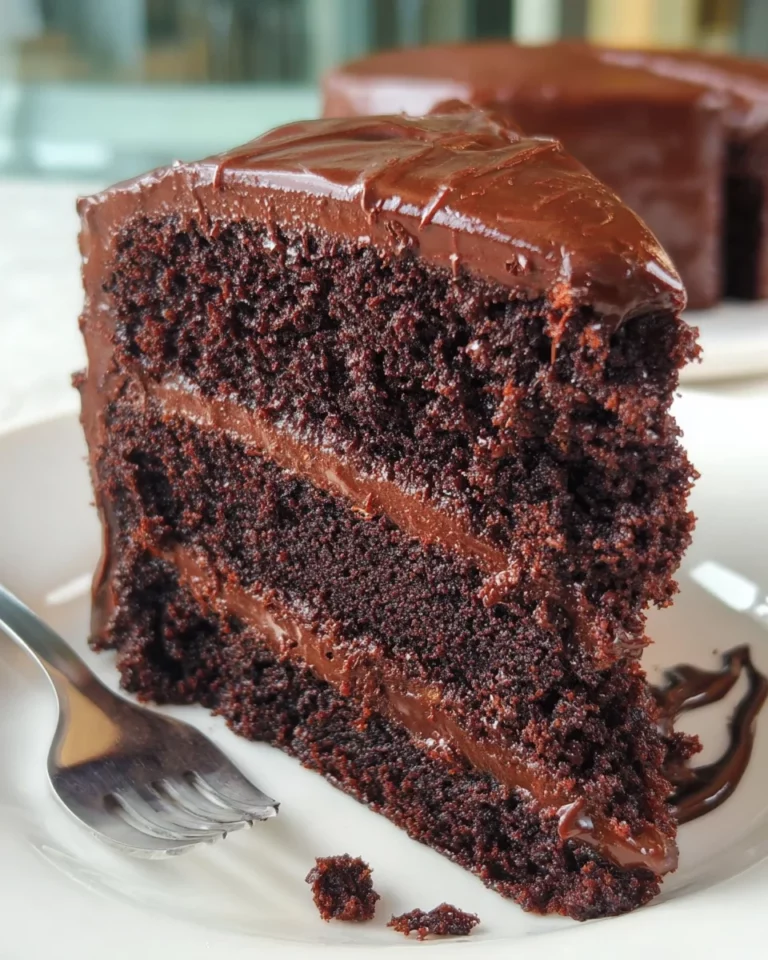 Gâteau au chocolat hyper moelleux avec ganache