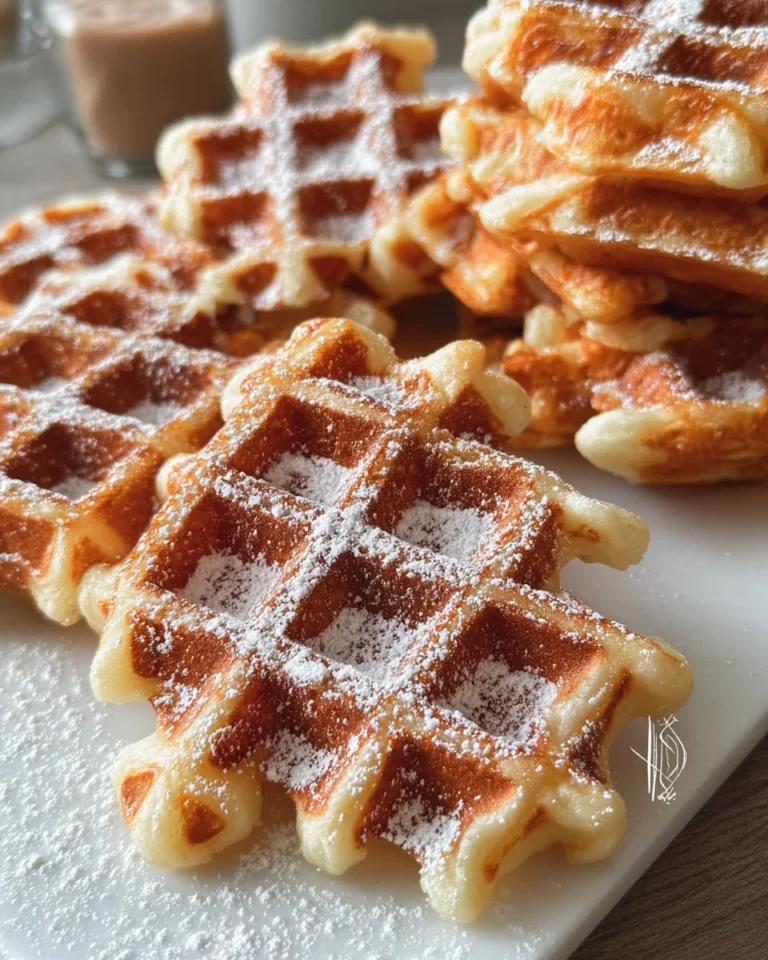Gaufres biscuitées au yaourt