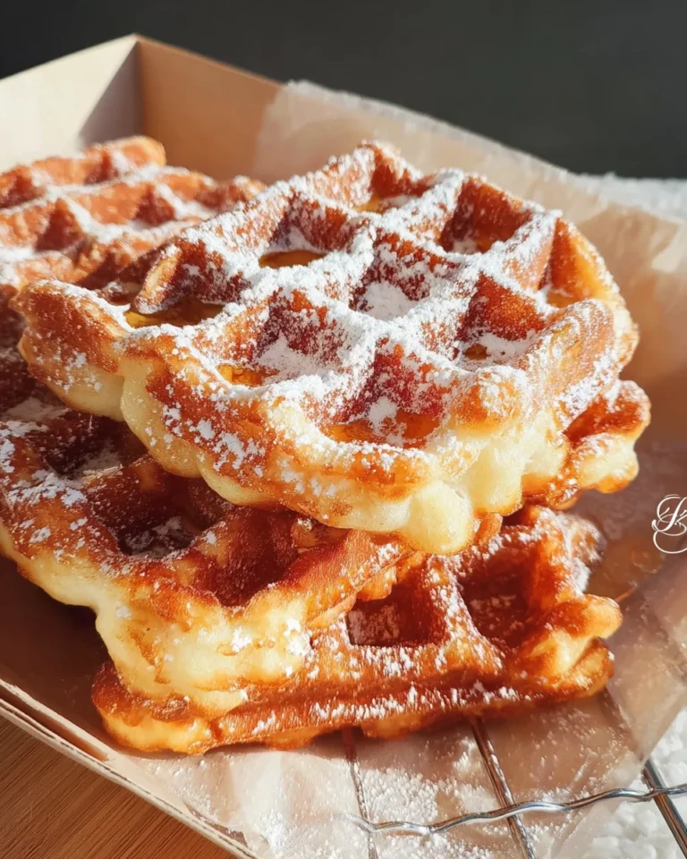 Gaufres fondantes comme à la fête foraine