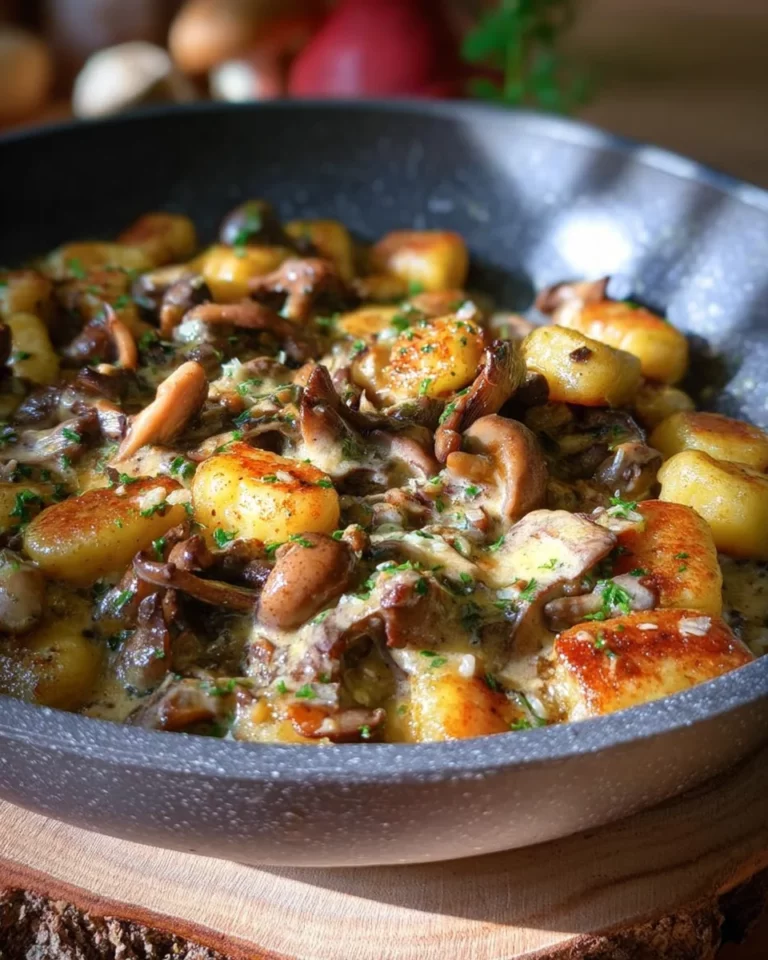 Gnocchis champignons morbier