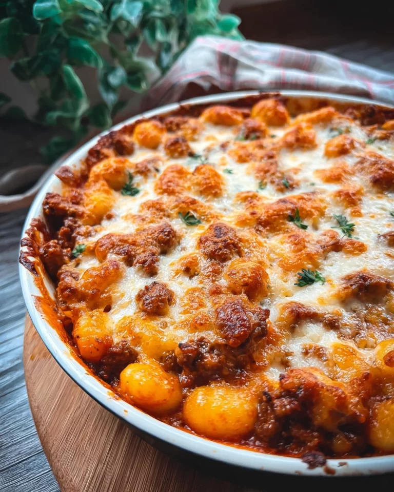 Gnocchis gratinés au four