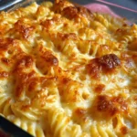 Gratin de pâtes aux 3 fromages