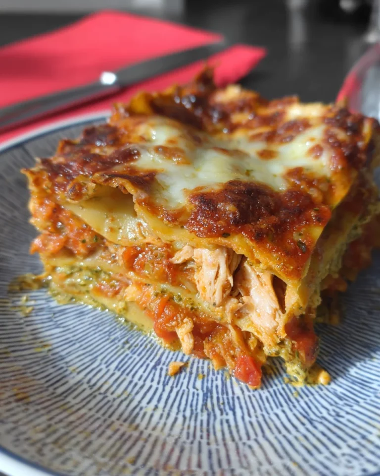 Lasagnes au thon et pesto