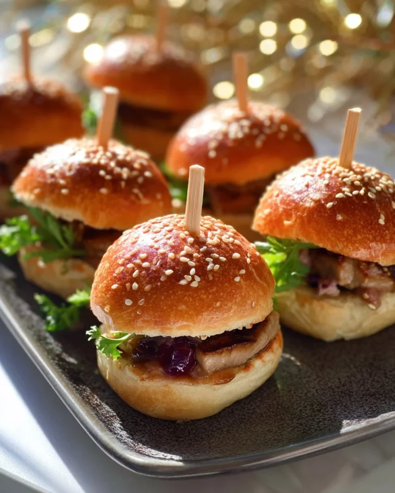 Mini burgers au foie gras