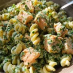 One pot pasta au saumon et épinards