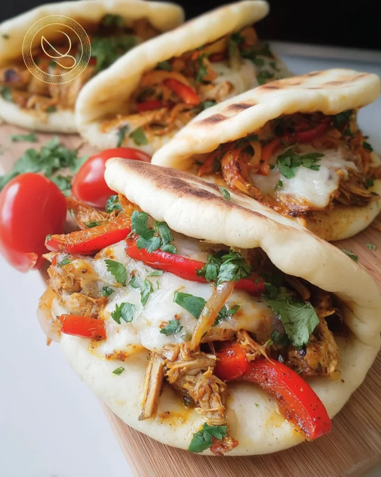 Pain façon pita au poulet curry