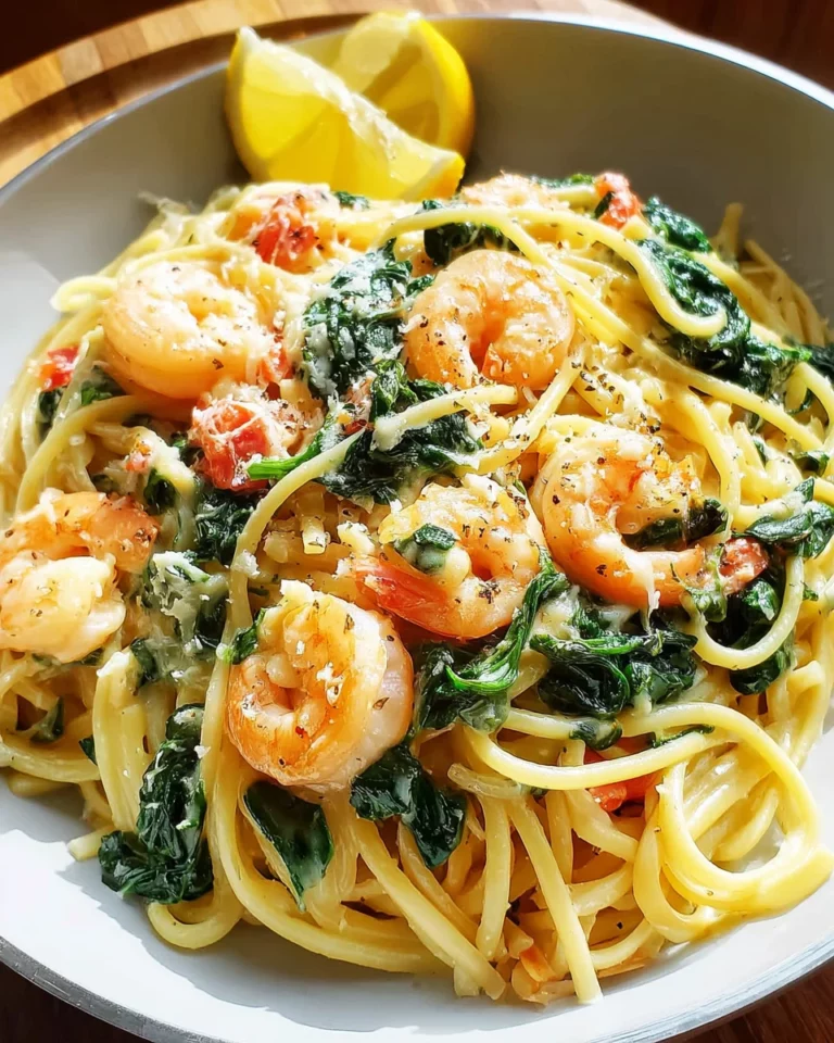 Pâtes aux crevettes et au lait de coco