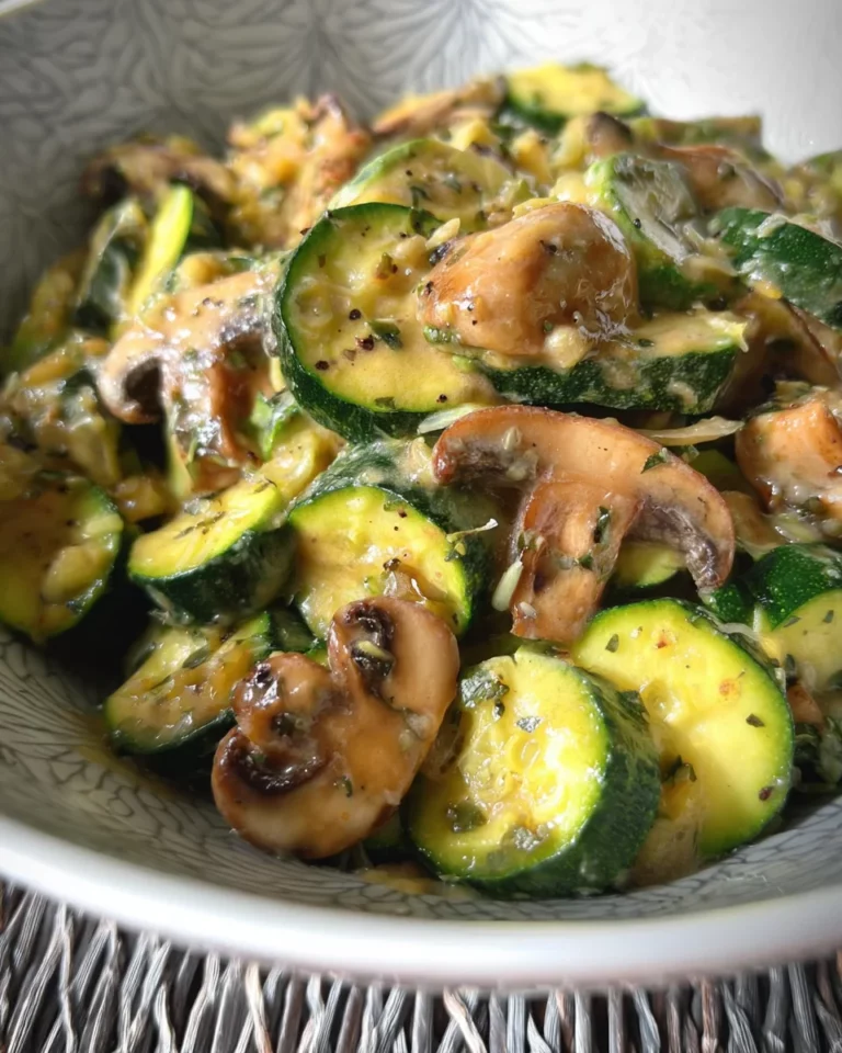 Poêlée de courgette et champignons
