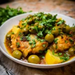 Poulet au citron et aux olives