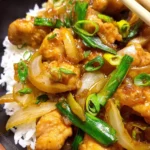 Poulet aux oignons à la chinoise