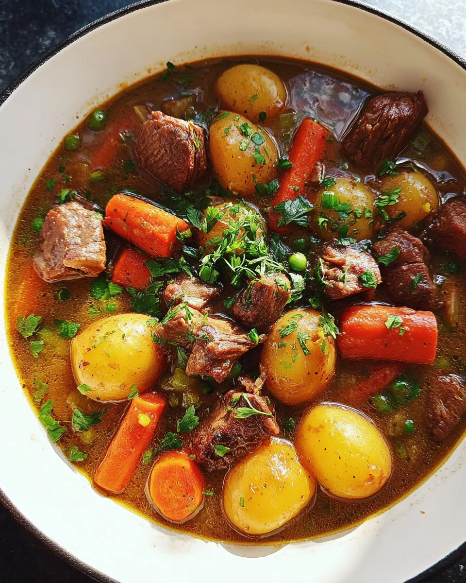 Ragoût de boeuf aux légumes
