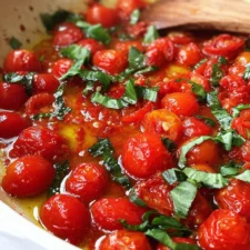 Recette sauce tomates cerises à l'ail et basilic