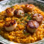 Risotto au potimarron et noix de Saint-Jacques