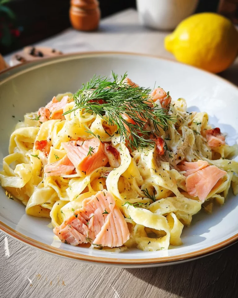 Tagliatelles au saumon