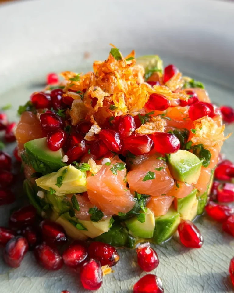 Tartare de saumon avocat