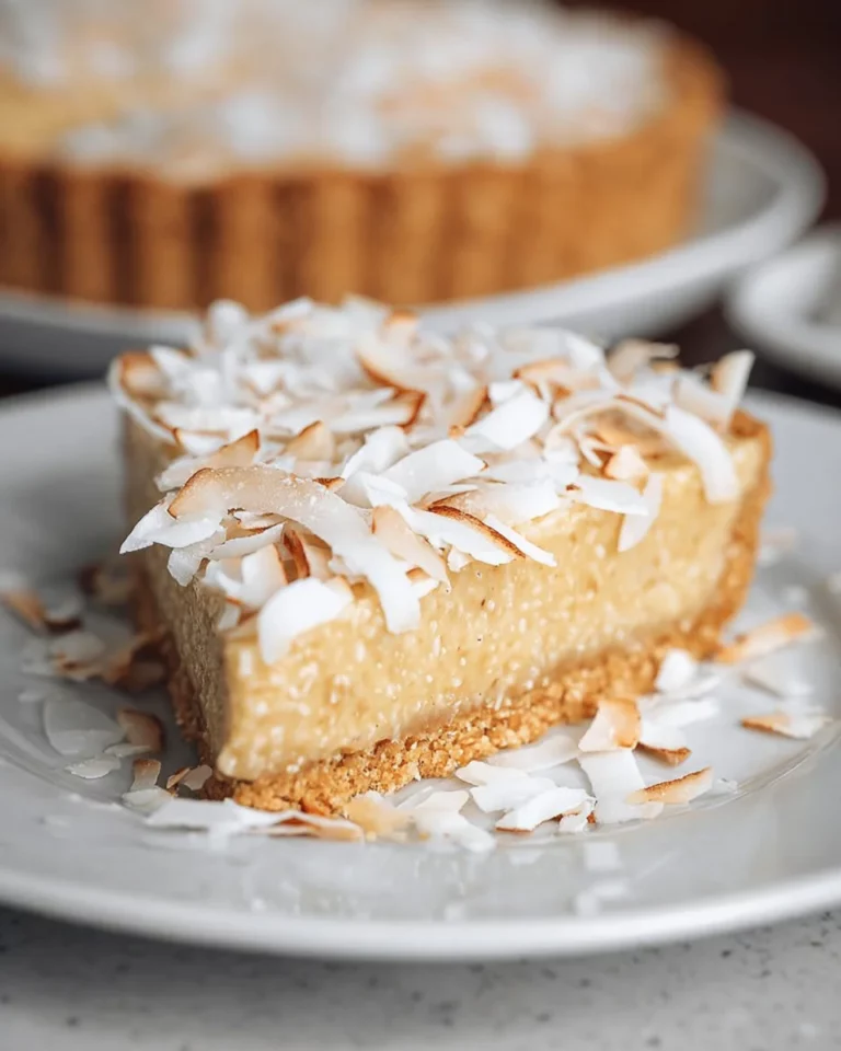 Tarte vegan à la noix de coco