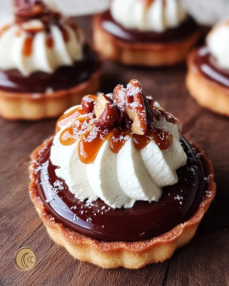 Tartelette chocolat et caramel noix de pécan