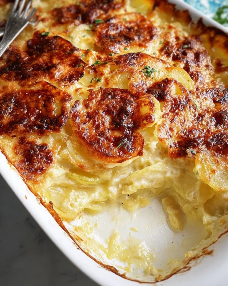 Titre : Recette gratin dauphinois crémeux au fromage