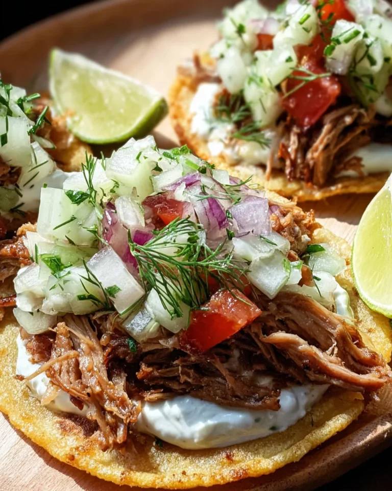 Tostadas d’agneau braisé