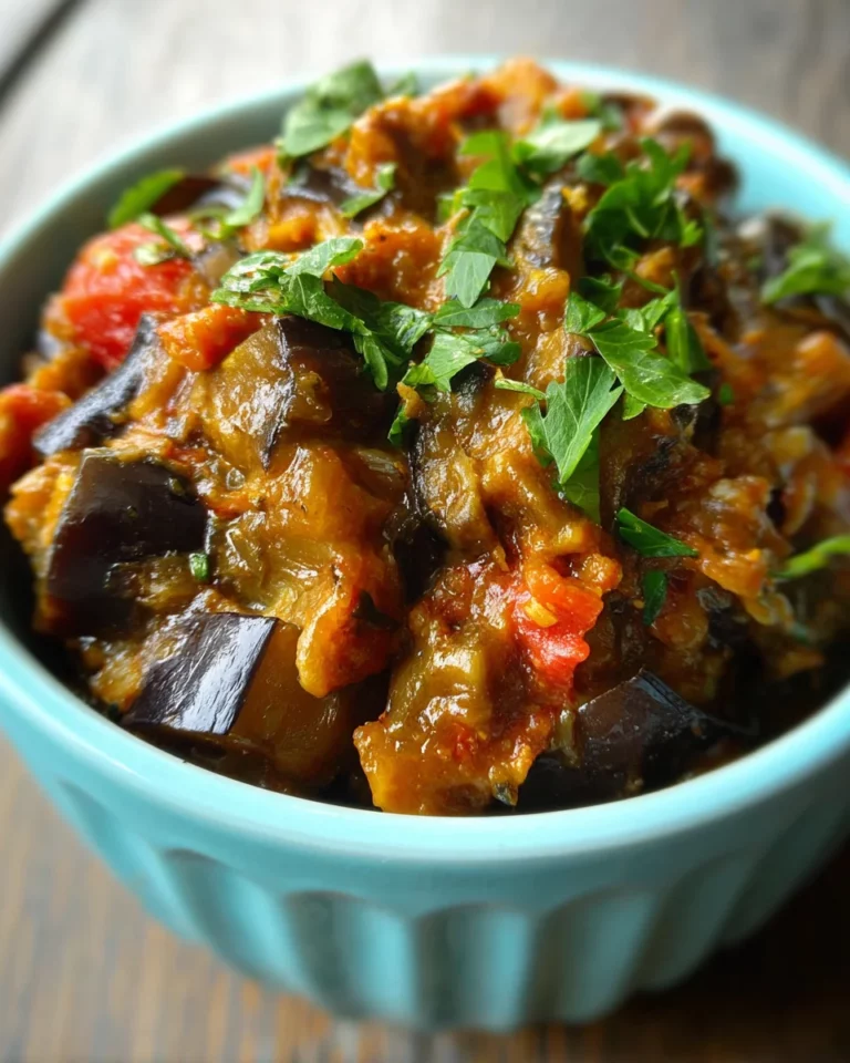Zaalouk, salade d'aubergine marocaine